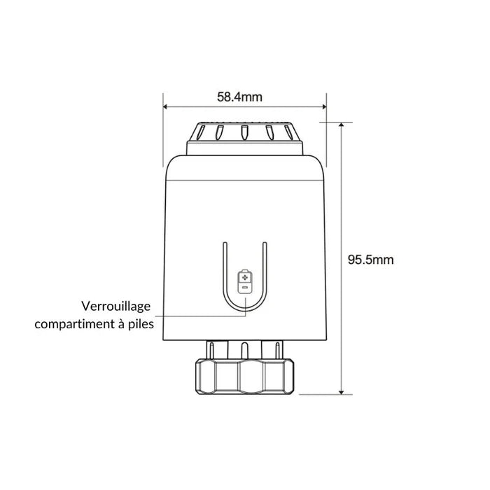 Kit 2 Têtes Thermostatiques Connectées + Passerelle ZigBee Ethernet - Silamp France