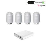 Kit 4 Têtes Thermostatiques Connectées + Passerelle ZigBee Ethernet