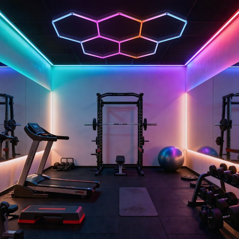 Kit 5 LED Hexagonal RGB 42W 110lm/w - Silamp France