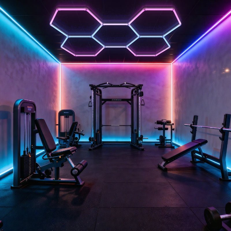 Kit 5 LED Hexagonal RGB 43W 110lm/w - Silamp France