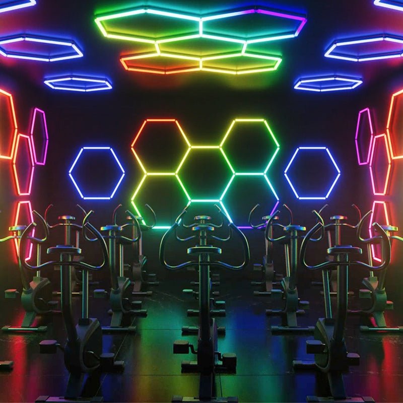 Kit 5 LED Hexagonal RGB 43W 110lm/w - Silamp France