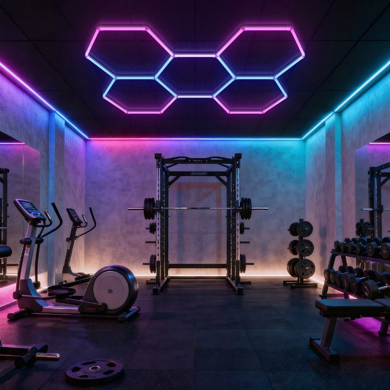 Kit 5 LED Hexagonal RGB 43W 110lm/w - Silamp France