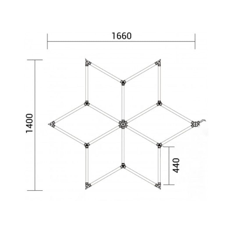 Kit 6 LED 126W - Forme Étoile - Silamp France