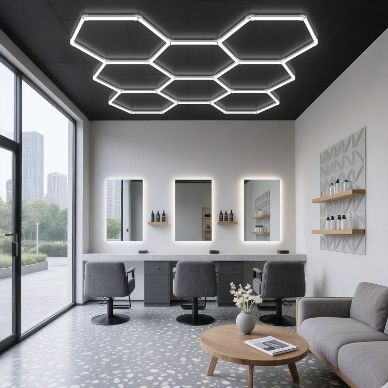 Kit 8 éclairages LED Hexagonal 227,5W - 100lm/W - Silamp France