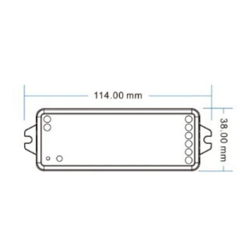 Kit Contrôleur LED RGBW RF 12 - 24V DC avec Télécommande - Blanc - Silamp France