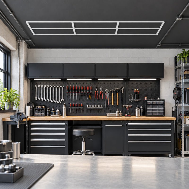 Kit Éclairage Ligne Atelier 3,60m 196W 110lm/W - Silamp France