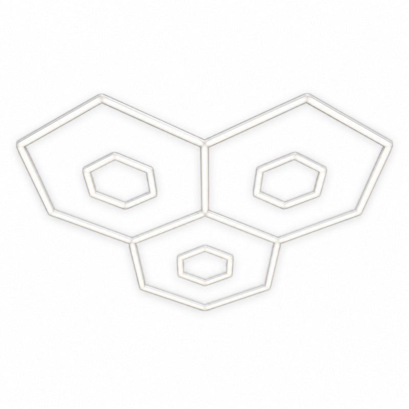 Kit Éclairage Ruche XL 3 Grands Hexagones 357W 110lm/W - Silamp France