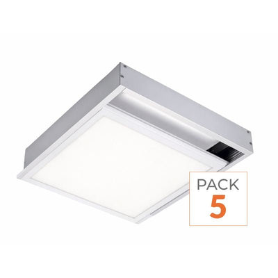 Kit Saillie BLANC pour Panneau LED 60x30 Slim - Pack de 5