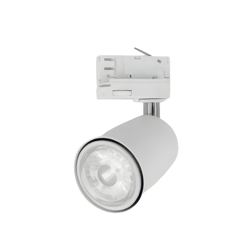 Kit Spot LED sur rail Triphasé Blanc + Ampoule LED GU10 5W - Silamp France