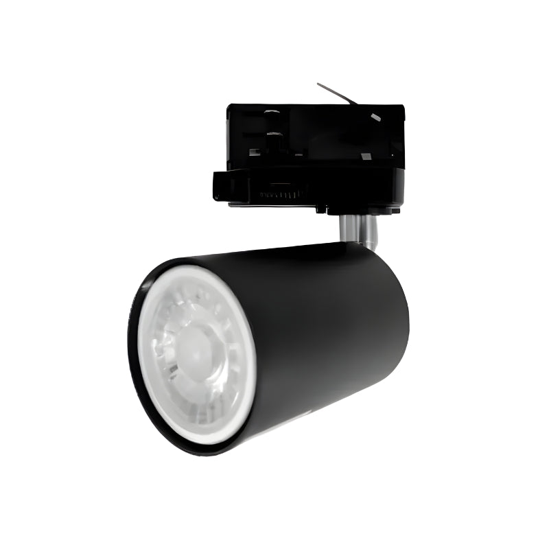 Kit Spot LED sur rail Triphasé Noir + Ampoule LED GU10 5W - Silamp France