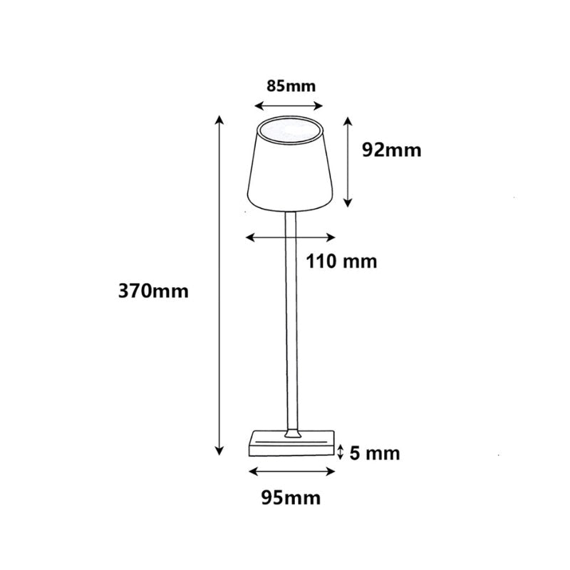 Lampe de Table Rechargeable Tactile Blanche Design 3W CCT - 3000K/4200K/6400K - Silamp France