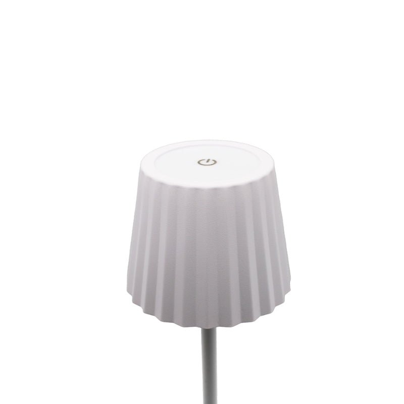 Lampe de Table Rechargeable Tactile Blanche Design 3W CCT - 3000K/4200K/6400K - Silamp France