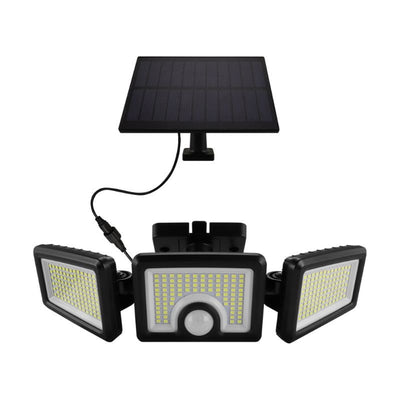 Lampe Solaire d'Extérieur 3 Têtes IP65 avec Détecteur de Mouvement