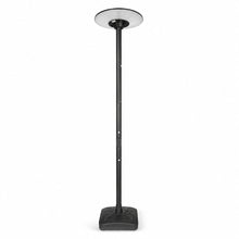 Lampe Solaire Extérieure Noire 15W CCT avec Mât 2,5m + Télécommande - 3000K/4000K/6000K