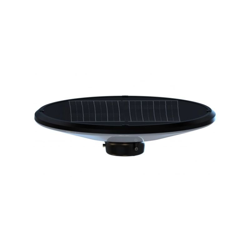 Lampe Solaire Extérieure Noire 15W CCT avec Mât 2,5m + Télécommande - 3000K/4000K/6000K - Silamp France