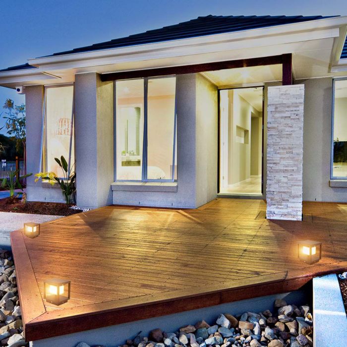 Lanterne Extérieure Solaire Noire 2W IP65 Avec Détecteur de Mouvement - Silamp France