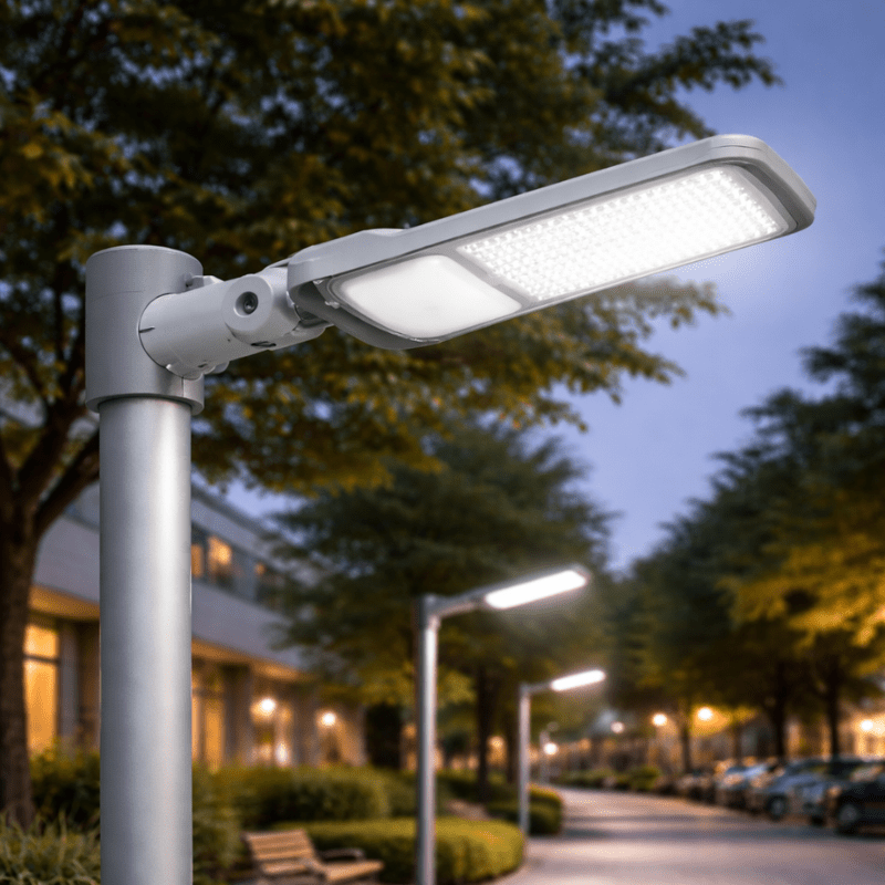 Luminaire LED Urbain 150W IP65 135lm/W avec Détecteur Crépusculaire - Silamp France