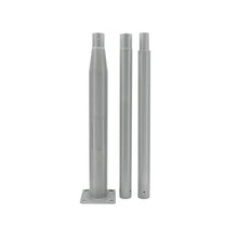 Mât d’Éclairage Public Droit 3m Ø60mm Gris