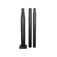 Mât d’Éclairage Public Droit 3m Ø60mm Noir