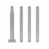 Mât d’Éclairage Public Droit 4m Ø60mm Gris