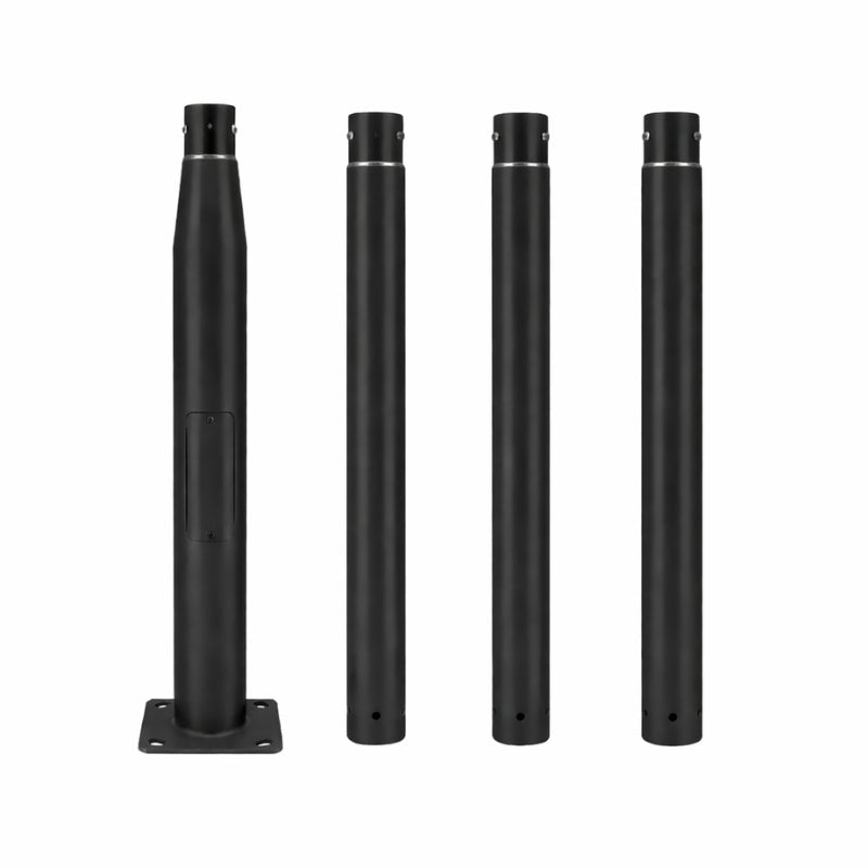 Mât d’Éclairage Public Droit 4m Ø60mm Noir - Silamp France