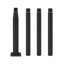 Mât d’Éclairage Public Droit 4m Ø60mm Noir
