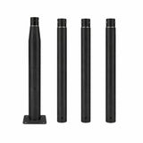 Mât d’Éclairage Public Droit 4m Ø60mm Noir