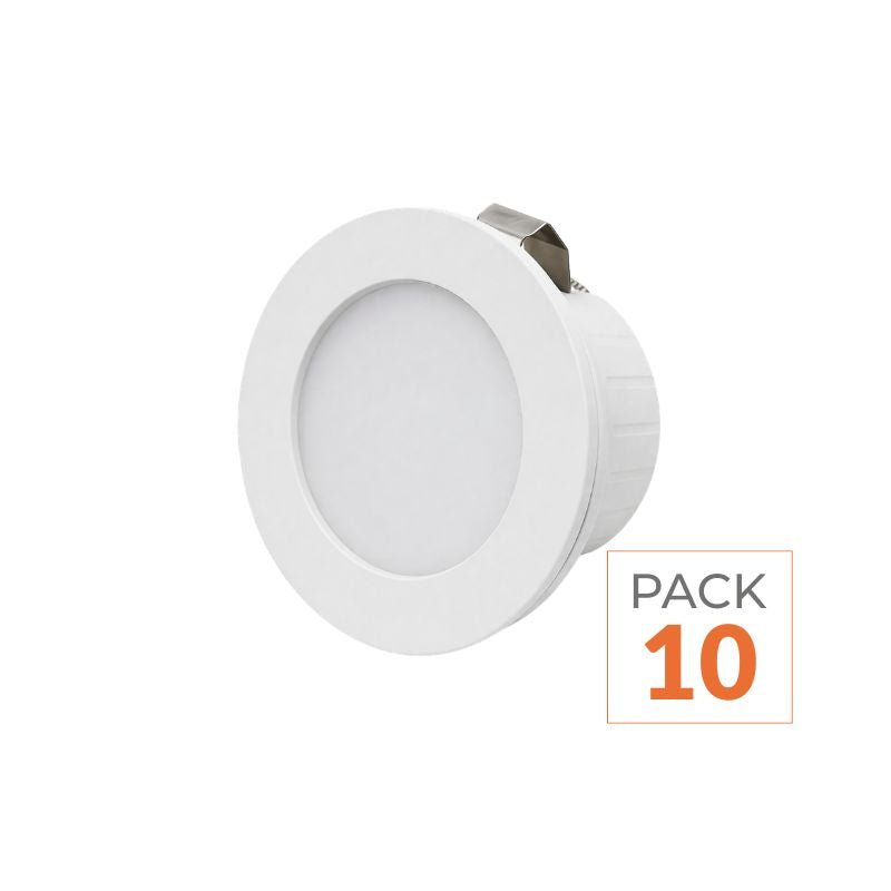 Mini Spot LED Encastrable 3W CCT Blanc - 3000K/4000K/6000K (Pack de 10) - Silamp France