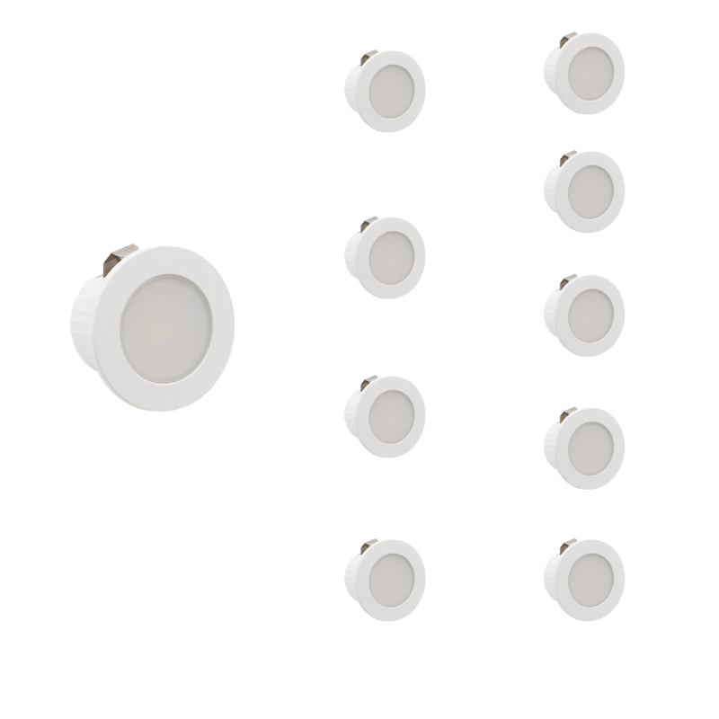 Mini Spot LED Encastrable 3W CCT Blanc - 3000K/4000K/6000K (Pack de 10) - Silamp France