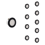 Mini Spot LED Encastrable 3W CCT Noir - 3000K/4000K/6000K (Pack de 10)