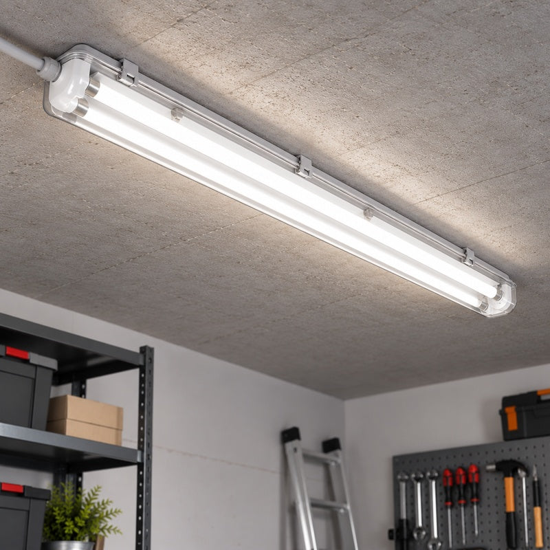 Kit de Réglette LED IP65 + 2 Tube Néon LED 150cm T8 22W - Pack de 6