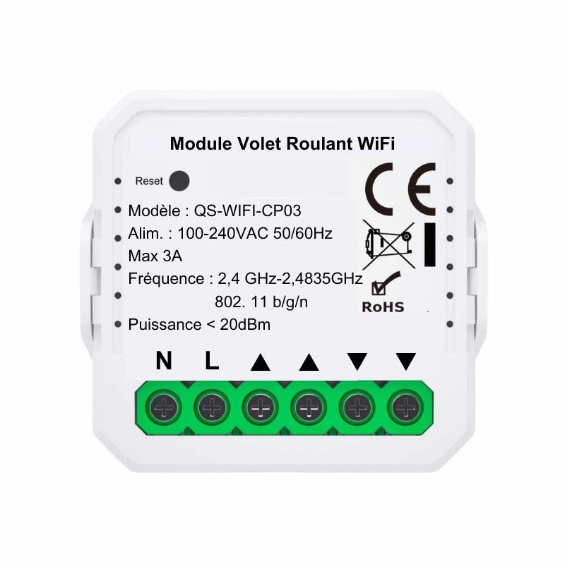 Module Interrupteur Volet Roulant Connecté WiFi - Silamp France
