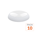 Pack de 10 - Applique Ronde LED Blanche 20W/16W/12W ajustable avec Détecteur CCT - 3000K/4000K/6000K