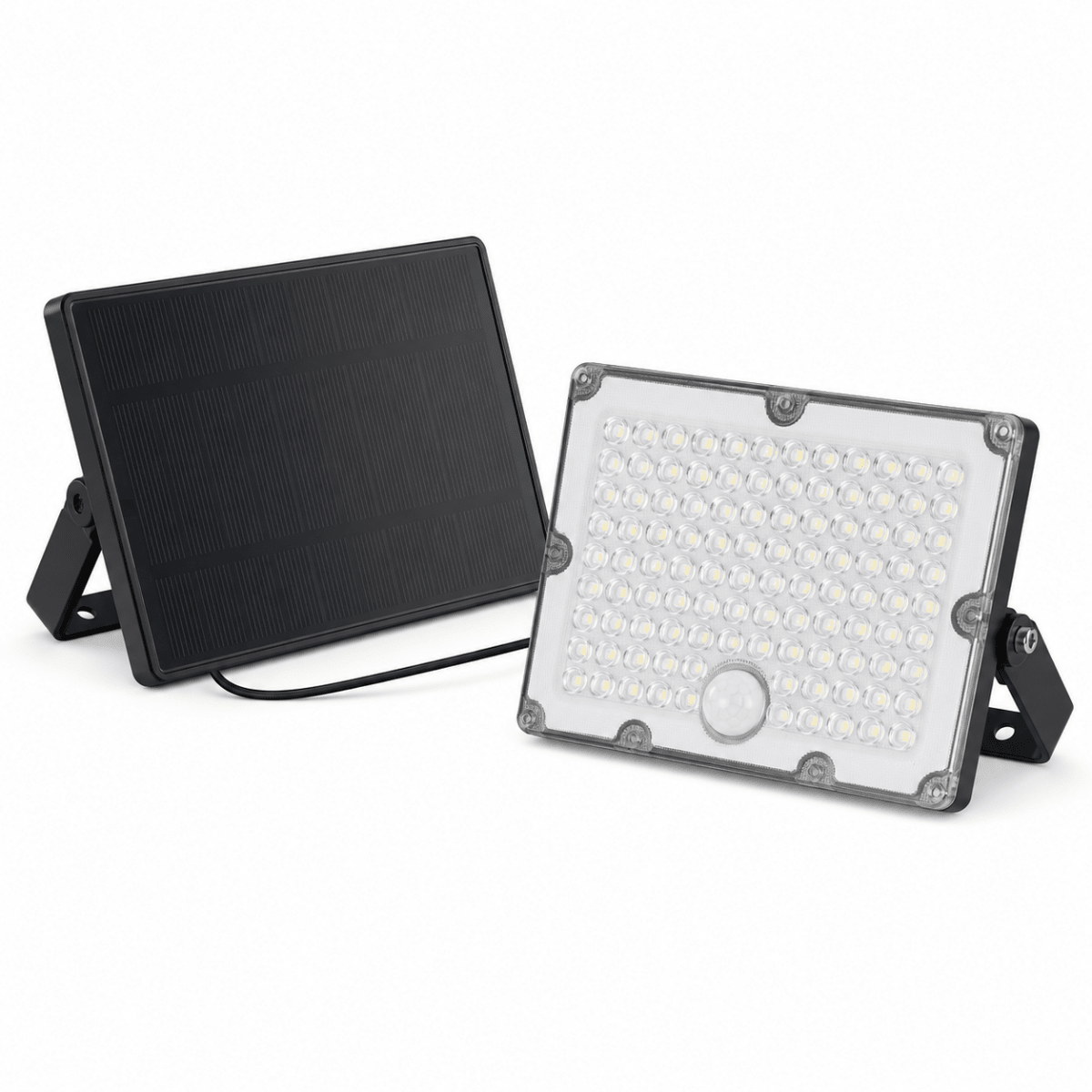 Pack de 10 - Projecteur Led Solaire Extérieur 9W IP65 3 - CCT Détecteur de Lumière et de Mouvement - Silamp France