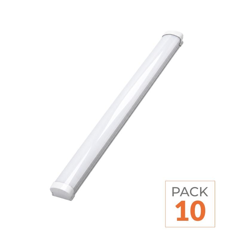 Pack de 10 - Réglette LED étanche 120cm 36W IP65 - Silamp France