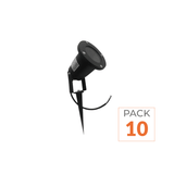 Pack de 10 - Spot à Piquer LED Extérieur IP65 pour Ampoule GU10