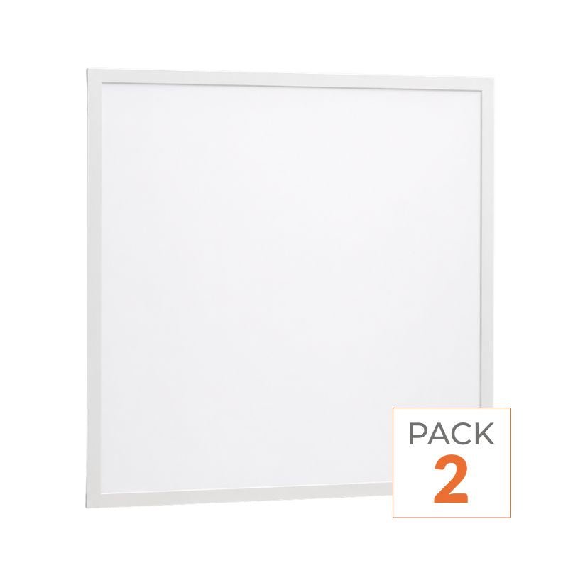 Pack de 2 - Panneau LED 36W 60x60 BLANC Dimmable 110lm/W avec Détecteur de Mouvement - Silamp France