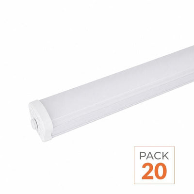 Pack de  20 - Réglette LED étanche 150cm 50W IP65