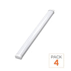 Réglette LED étanche 120cm 36W IP65 - Pack de 4