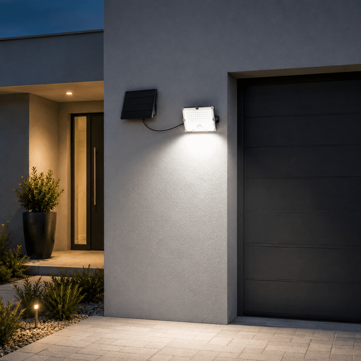 Pack de 40 - Projecteur Led Solaire Extérieur 9W IP65 3-CCT Détecteur de Lumière et de Mouvement - Silamp France