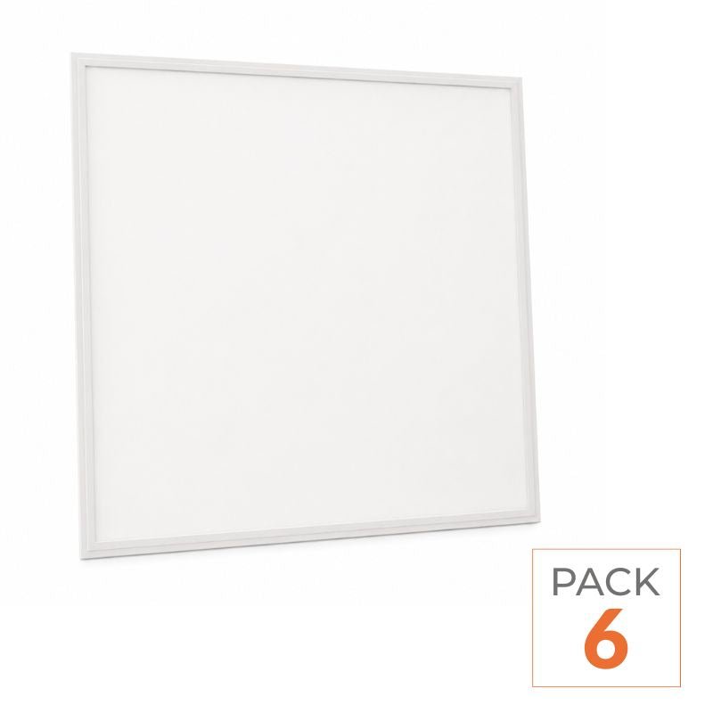 Pack de 6 - Panneau LED Slim 60x60 32W 130lm/W TRIAC Sans Flicker - Silamp France