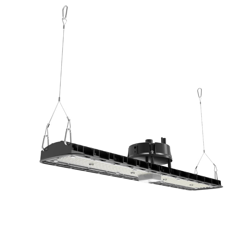 Pack de 6 - Suspension LED industrielle linéaire 150W/200W/250W 185lm/w avec Détecteur de Mouvement - Garantie 5 ans - Silamp France