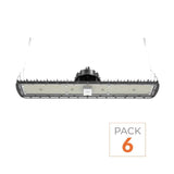 Pack de 6 - Suspension LED industrielle linéaire 150W/200W/250W 185lm/w avec Détecteur de Mouvement - Garantie 5 ans