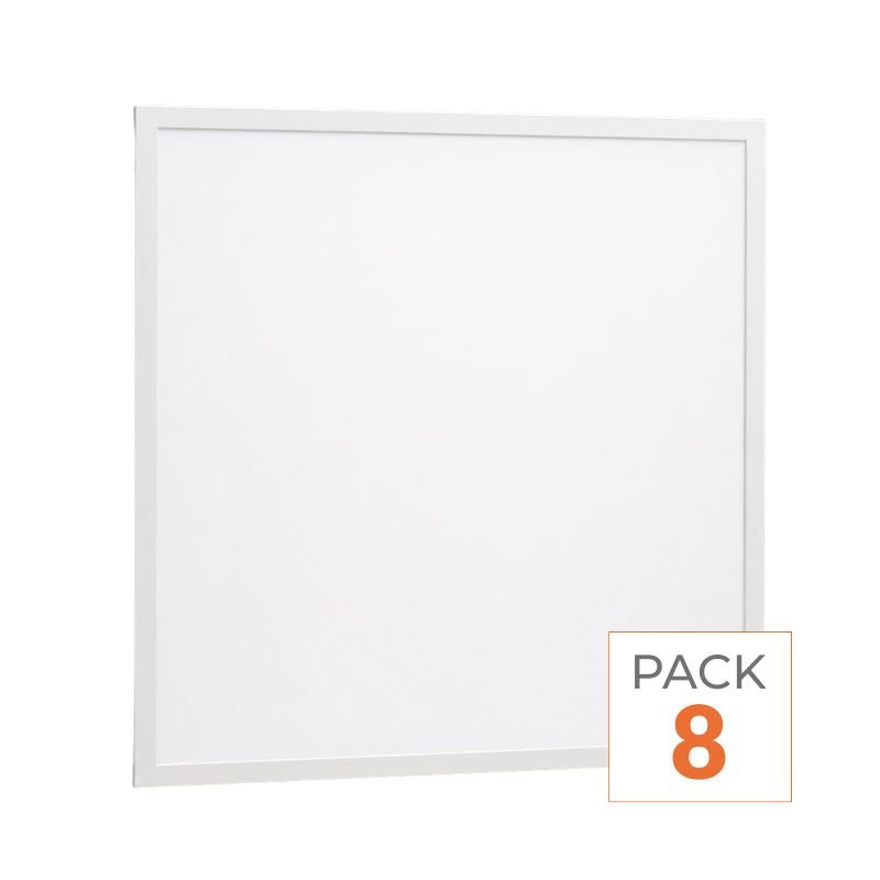 Pack de 8 - Panneau LED 36W 60x60 BLANC Dimmable 110lm/W avec Détecteur de Mouvement - Silamp France
