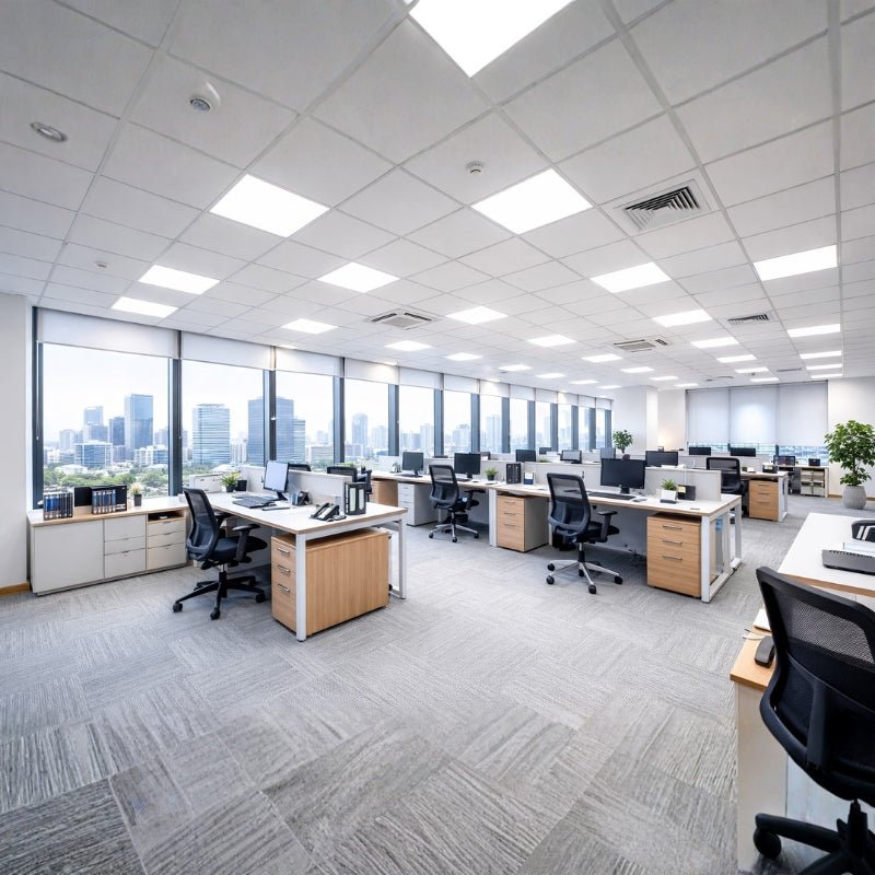 Panneau LED 28W 60x60 BLANC dimmable 150lm/W avec détecteur de mouvement + Télécommande (Pack de 8) - Silamp France