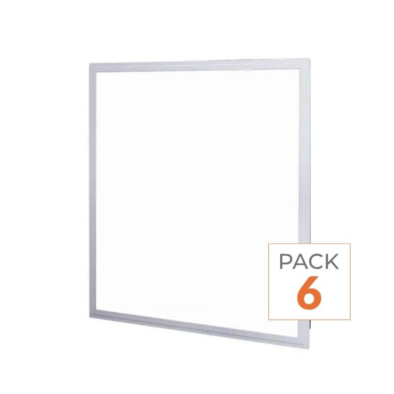 Panneau LED 60x60 40W Blanc (Pack de 6) 120lm/W Flicker Free - Garantie 5 ans - Silamp France
