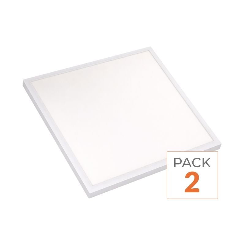 Panneau LED 60x60 Slim 36W ALUMINIUM (Pack de 2) - Silamp France