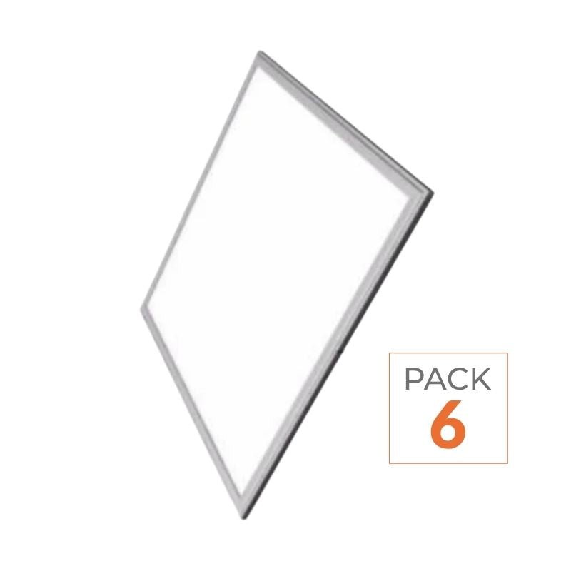 Panneau LED 60x60 Slim 36W ALUMINIUM (Pack de 6) - Silamp France