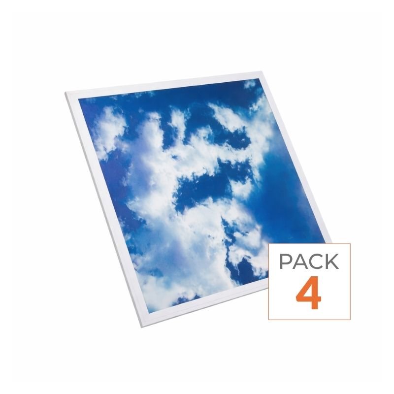 Panneau LED 60x60 Slim 45W CIEL (Pack de 4) - Silamp France