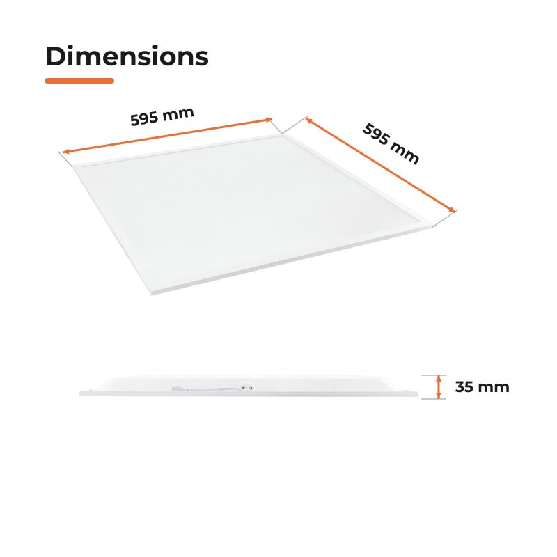 Panneau LED 60x60cm 42W Puissance Ajustable 5620lm CCT IP65 - 3000K/4000K/6500K - Silamp France
